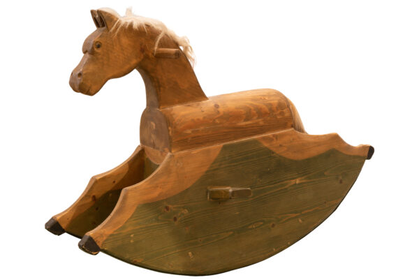 #111 Rustic Wooden Rocking Horse | Rustikales Holzschaukelpferd - Image 2