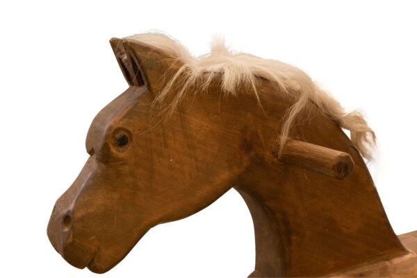 #111 Rustic Wooden Rocking Horse | Rustikales Holzschaukelpferd - Image 3