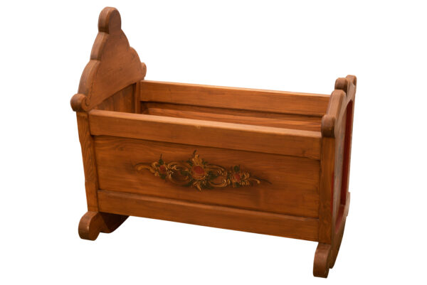 #113 Wooden Cradle | Holzwiege - Image 2