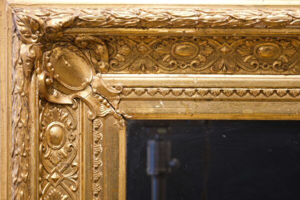 #123 Mirror with gilded wooden frame | Spiegel mit vergoldetem Holzrahmen - Image 2
