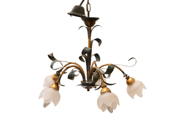 #138 Floral Chandelier | Floraler Luster und Drei Appliken