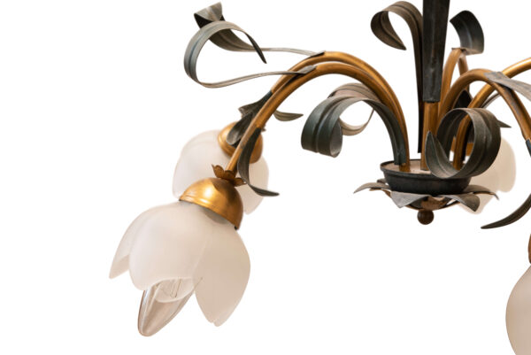 #138 Floral Chandelier | Floraler Luster und Drei Appliken - Image 2