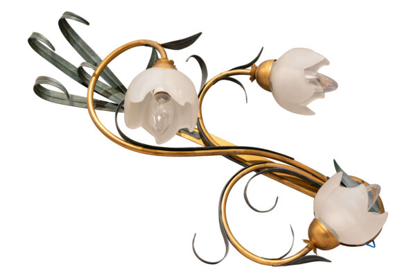 #138 Floral Chandelier | Floraler Luster und Drei Appliken - Image 8