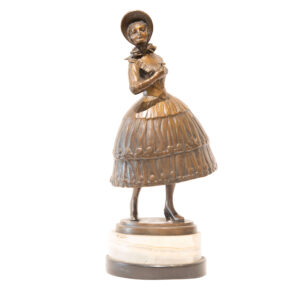 #148 W.Bormann, Bronze Figure “Krinoline” | W.Bormann, Bronzefigur „Krinoline“