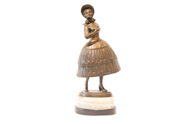 #148 W.Bormann, Bronze Figure “Krinoline” | W.Bormann, Bronzefigur „Krinoline“