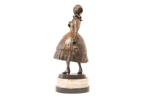 #148 W.Bormann, Bronze Figure “Krinoline” | W.Bormann, Bronzefigur „Krinoline“ - Image 2