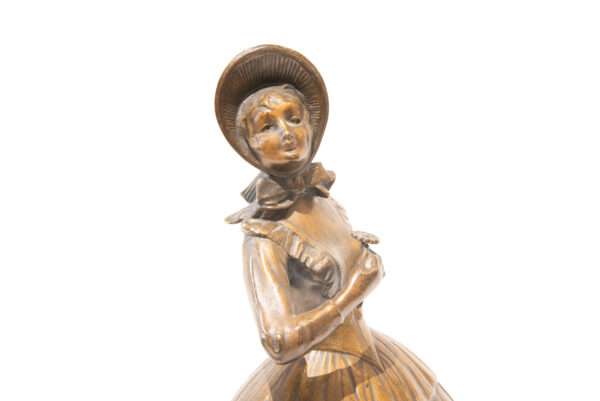 #148 W.Bormann, Bronze Figure “Krinoline” | W.Bormann, Bronzefigur „Krinoline“ - Image 3