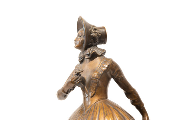 #148 W.Bormann, Bronze Figure “Krinoline” | W.Bormann, Bronzefigur „Krinoline“ - Image 4