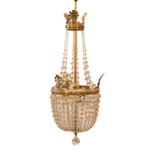 #181 Chandelier With Golden Elements | Kronleuchter mit goldenen Elementen