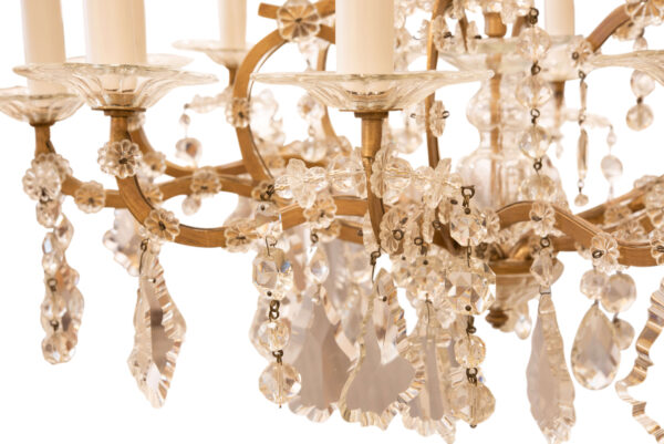 #183 Chandelier With Golden Elements | Kronleuchter mit goldenen Elementen - Image 3