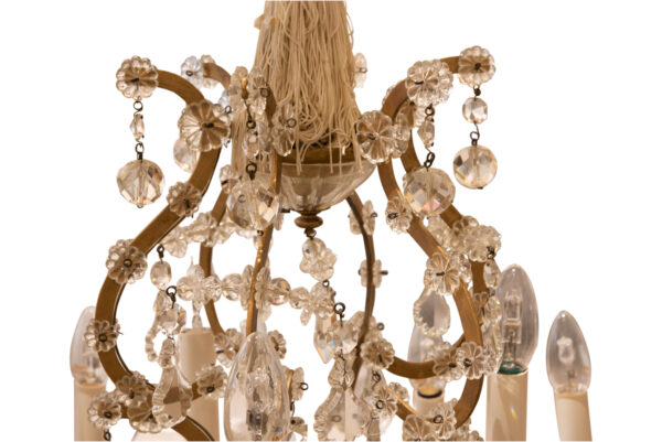 #183 Chandelier With Golden Elements | Kronleuchter mit goldenen Elementen - Image 4