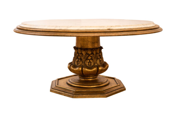 #189 Coffee Table with Marble Top | Couchtisch mit Marmorplatte