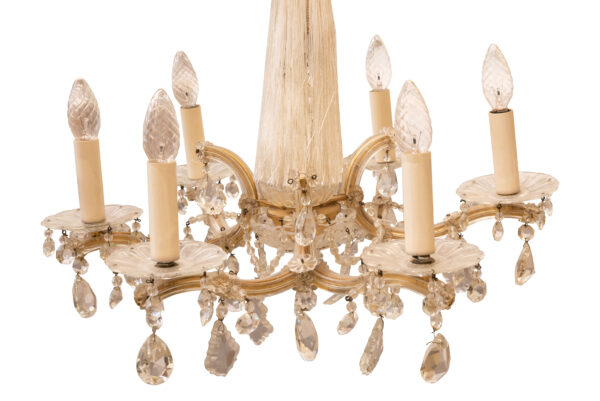 #198 Crystal Chandelier With 6 Arms | Kristall-Luster mit 6 Armen - Image 3