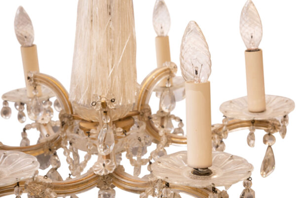 #198 Crystal Chandelier With 6 Arms | Kristall-Luster mit 6 Armen - Image 4