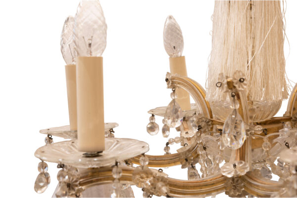 #198 Crystal Chandelier With 6 Arms | Kristall-Luster mit 6 Armen - Image 5