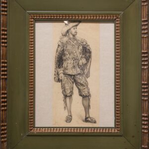 #204 Jean Louis Ernest Meissonier, Portrait of a Musketeer (costume study) | Jean Louis Ernest Meissonier,  Porträt eines Musketier (Kostümstudie)