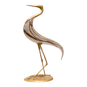 #26 Murano Glass Figure of a Heron  | Murano Glasfigur Reiher