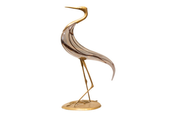 #26 Murano Glass Figure of a Heron  | Murano Glasfigur Reiher