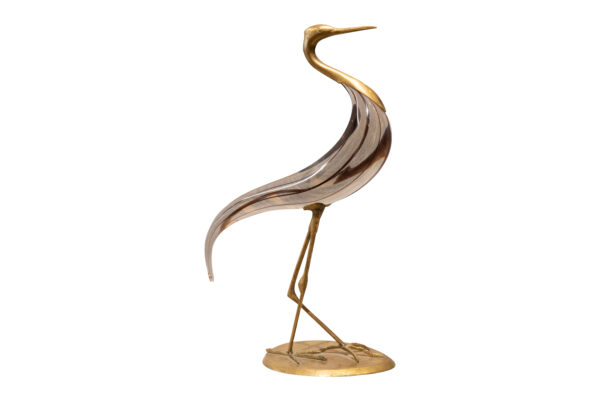 #26 Murano Glass Figure of a Heron  | Murano Glasfigur Reiher - Image 2