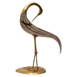 #27 Murano Glass Figure of a Heron  | Murano Glasfigur Reiher