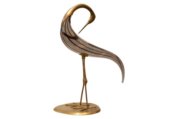 #27 Murano Glass Figure of a Heron  | Murano Glasfigur Reiher