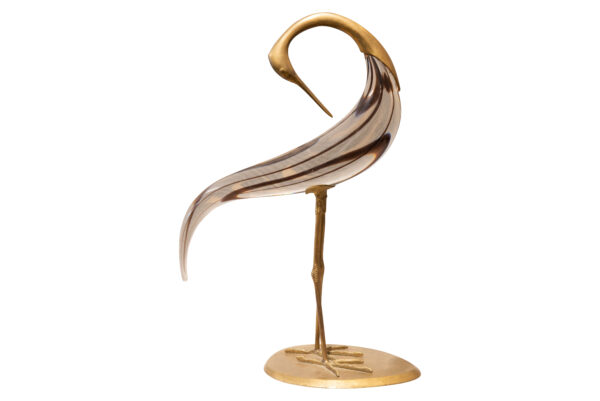 #27 Murano Glass Figure of a Heron  | Murano Glasfigur Reiher - Image 2