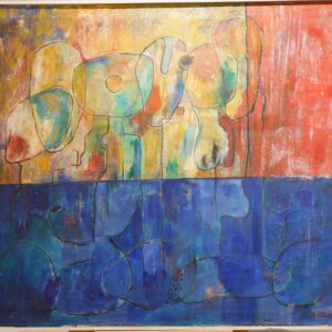 #31 E. Gibiser, Abstract Oil Painting | E. Gibiser, Abstraktes Öl Gemälde
