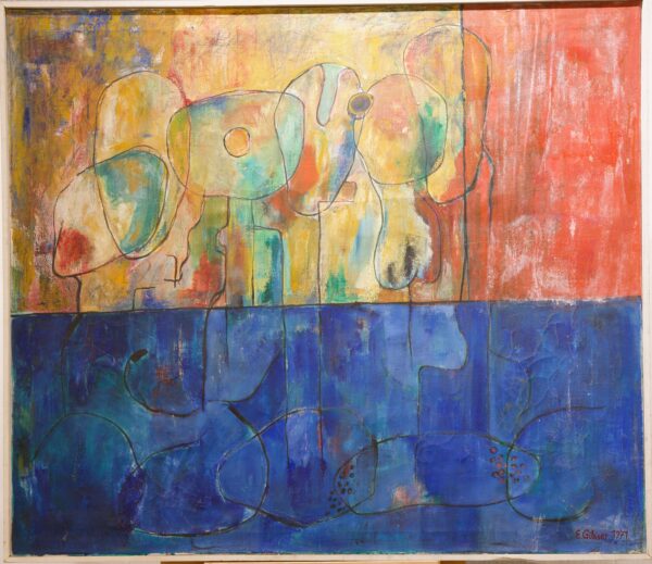 #31 E. Gibiser, Abstract Oil Painting | E. Gibiser, Abstraktes Öl Gemälde