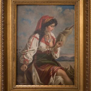 #39 Anton Romako (1832-1889) "The Spinner" | Anton Romako (1832-1889) "Die Spinnerin"