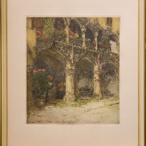 #43 Luigi Kasimir 1881–1962 "Italian Courtyard" | Luigi Kasimir 1881-1962 „Italienischer Innenhof“