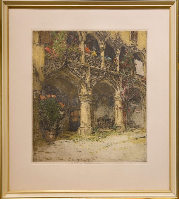 #43 Luigi Kasimir 1881–1962 "Italian Courtyard" | Luigi Kasimir 1881-1962 „Italienischer Innenhof“