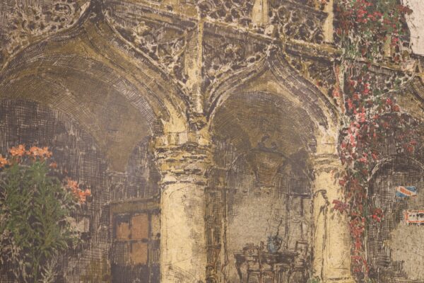 #43 Luigi Kasimir 1881–1962 "Italian Courtyard" | Luigi Kasimir 1881-1962 „Italienischer Innenhof“ - Image 2
