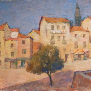 #56 Raimund Wörle (1896–1979), "Town Square In Italy" | Raimund Wörle (1896–1979), „Stadtplatz in Italien“