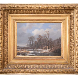 #62 Circle of Reni van Haaren, "Winter Landscape with Old Oaks" | Reni van Haaren Umkreis, Winterlandschaft mit alten Eichen
