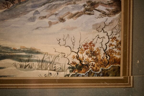 #70 Rémi VAN HAALEN (1812-1894), Winter Landscape with Lake and People | Rémi VAN HAALEN (1812-1894), Winterliche Landschaft - Image 3