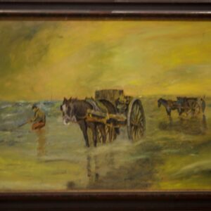 #74 Horse-drawn Carts in the Water on the Coast | Muschelstecher mit Pferdefuhrwerken im Wasser an der Küste