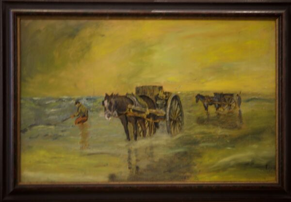 #74 Horse-drawn Carts in the Water on the Coast | Muschelstecher mit Pferdefuhrwerken im Wasser an der Küste