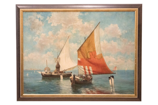 #83 Georg Sommer Attributed, Sailing Ships At Sea | Georg Sommer zugeschrieben, Segelschiffe auf dem Meer