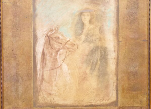 #84 Mersard Berber (1940–2012), Lady On Horseback  | Mersard Berber (1940 -2012), Dame zu Pferd - Image 3