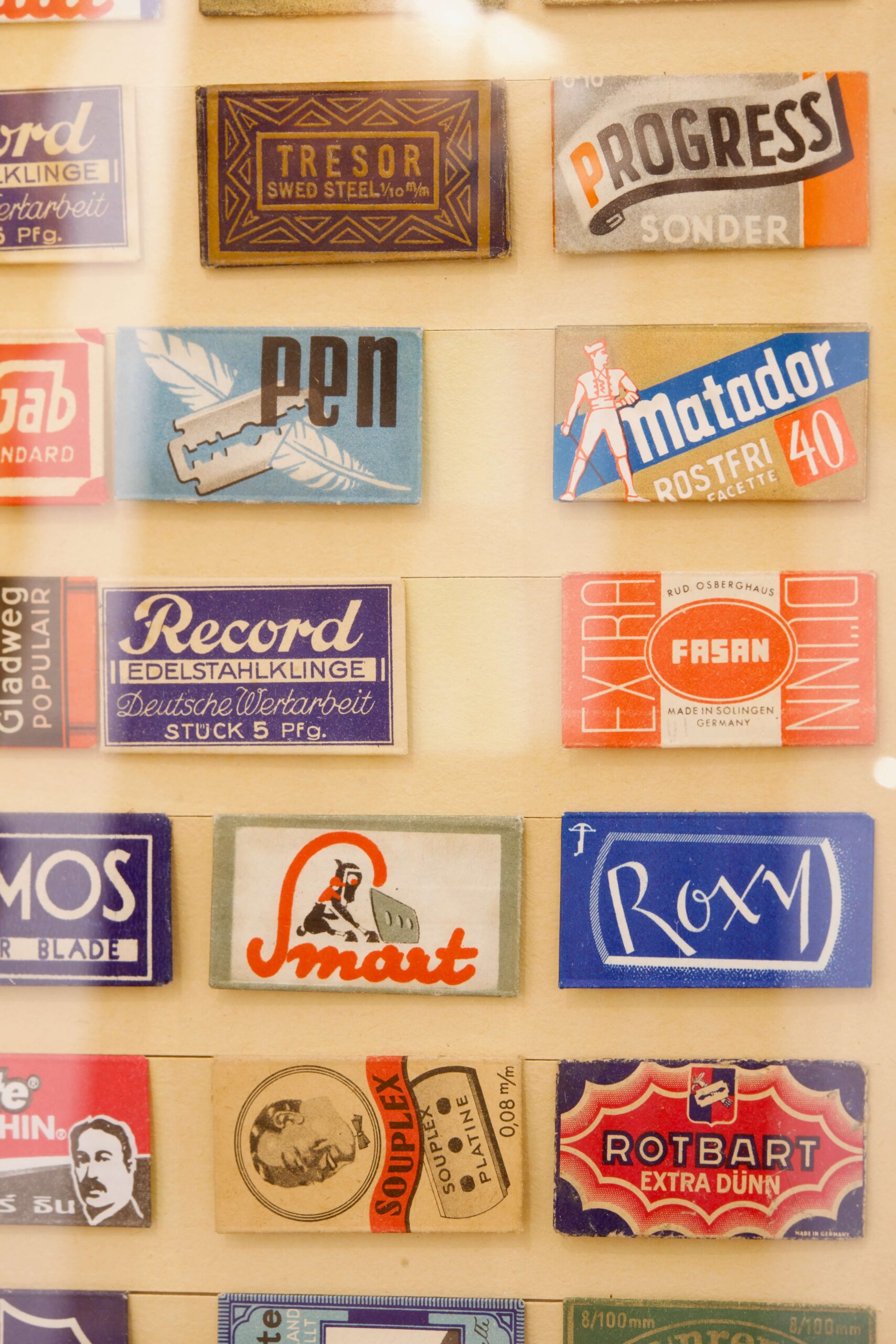 Used Razorblade Labels #10 Sammlung von Vintage-Rasierklingenverpackungen | Collection Of ...