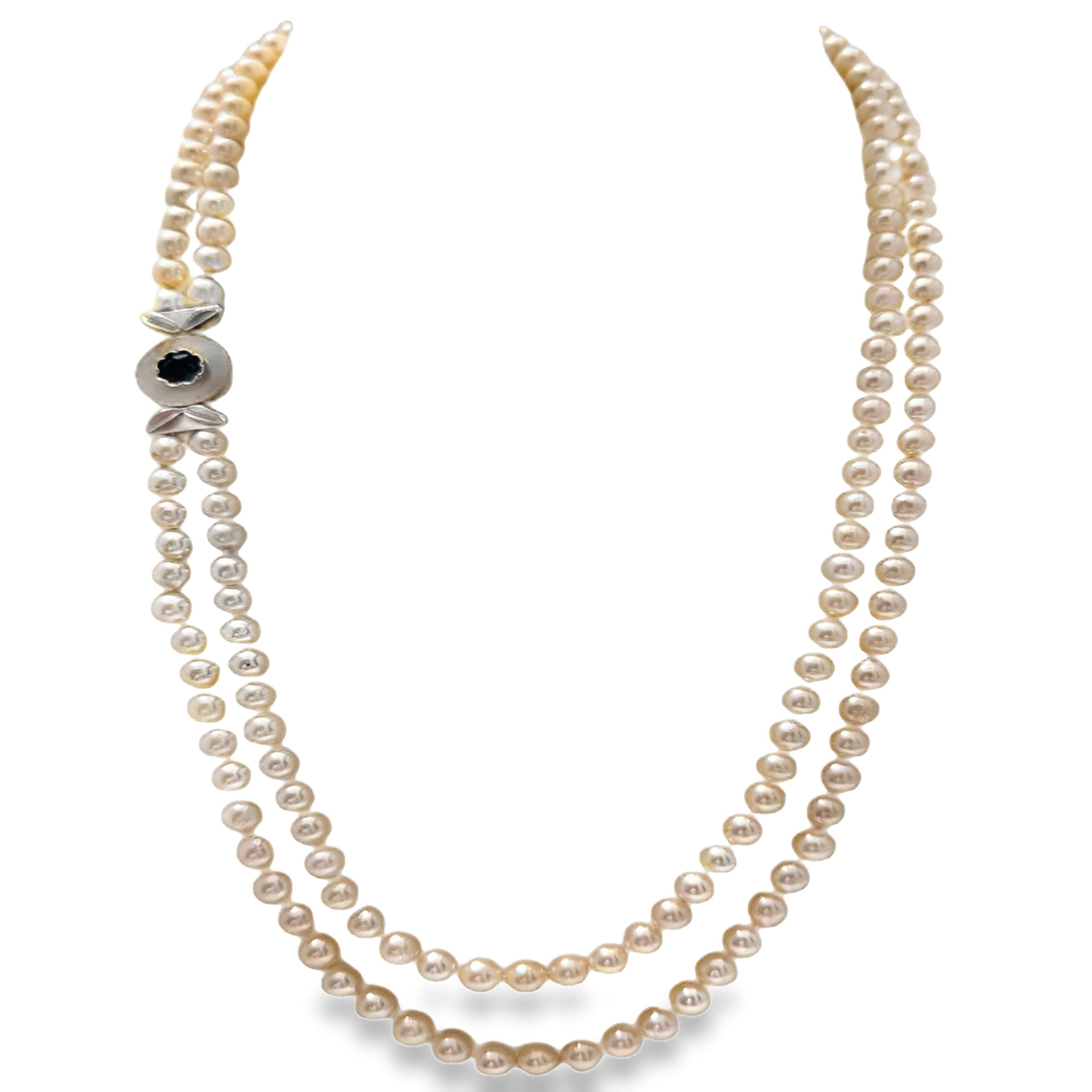 #104 Perlencollier mit Akoya-Kulturperlen | Pearl Necklace With Akoya Cultured Pearls