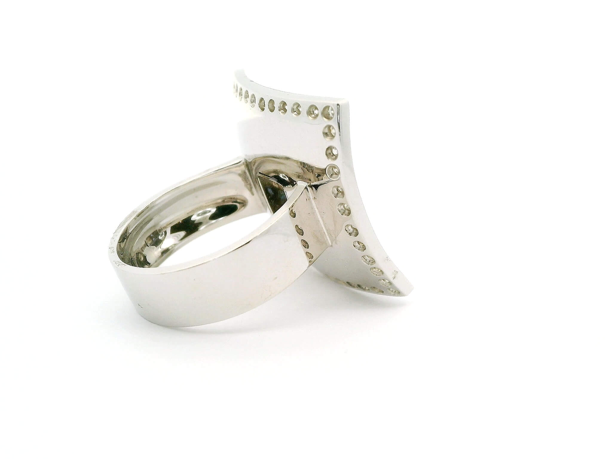 #110 Ring Weißgold | White Gold Ring - Image 3