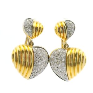 #115 Ohrclipsgehänge Gelbgold | Yellow Gold clip-on Earrings