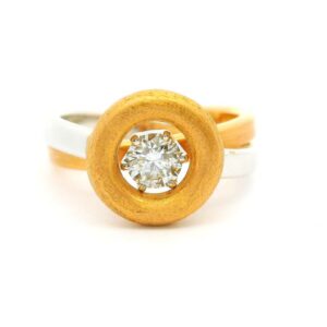 #120 Zweiteiliger Ring Rotgold und Weißgold | Two-piece Ring in Rose Gold and White Gold