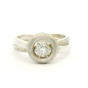 #121 Zweiteiliger Ring Weißgold | Two-piece White Gold Ring