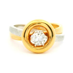 #122 Zweiteiliger Ring Rotgold und Weißgold | Two-piece Ring in Rose Gold and White Gold