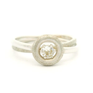 #124 Zweiteiliger Ring Weißgold | Two-piece White Gold Ring