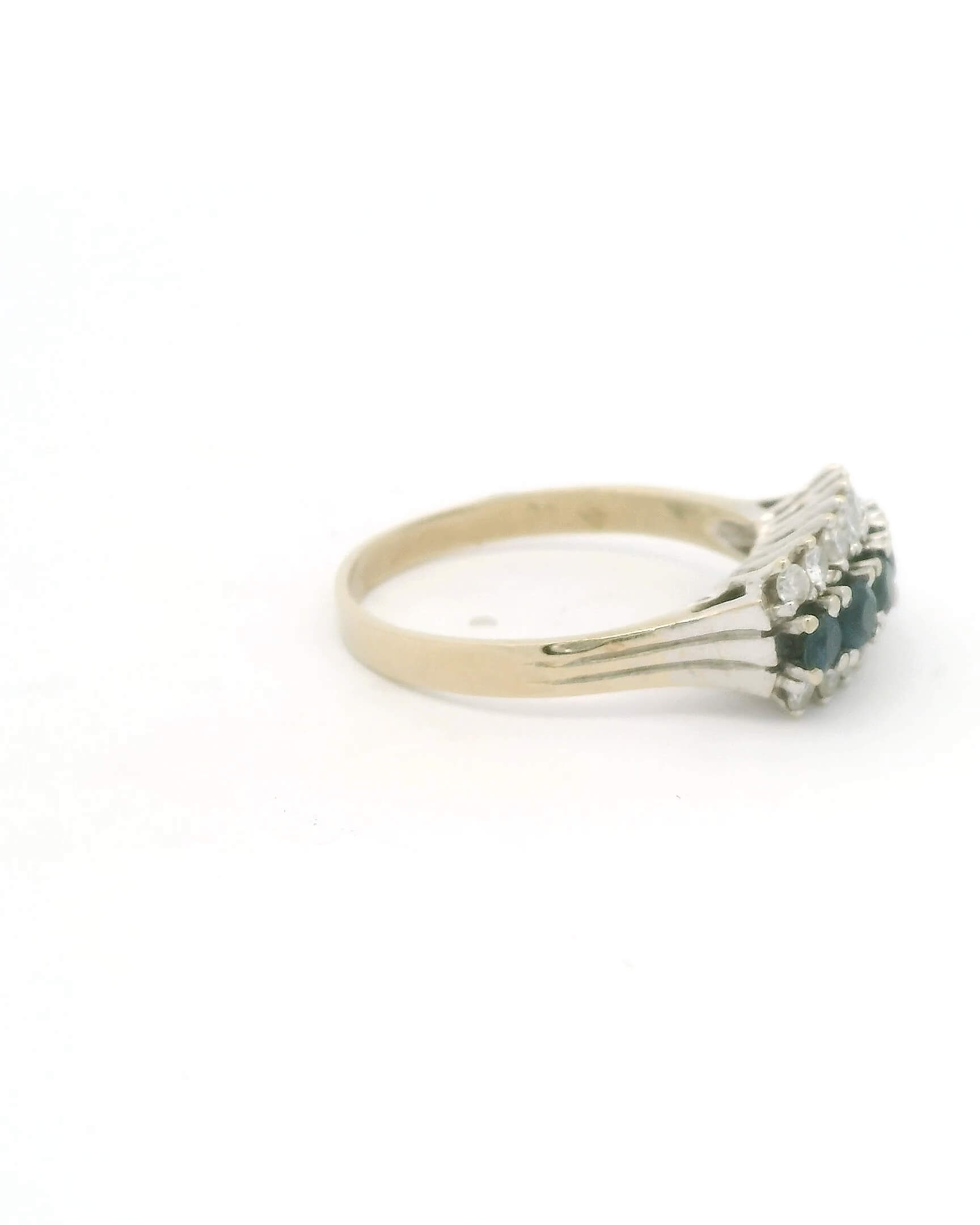 #124 Ring aus Weißgold mit Brillanten und Saphir | Ring In White Gold With Diamonds And Sapphire - Image 2