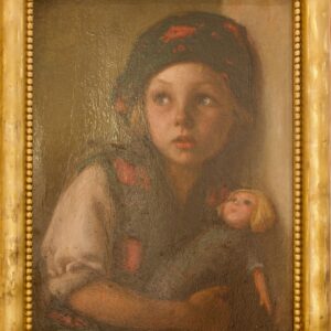 #13 Unbekannter Künstler, Kind mit Puppe | Unknown Artist, Child With Doll