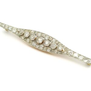 #147 Brosche Gelbgold und Weißgold  | Brooch in yellow gold and white gold